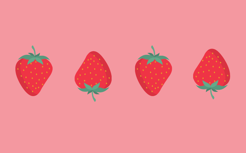 Strawberry mask 2