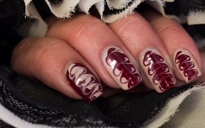 Burgundy Nails