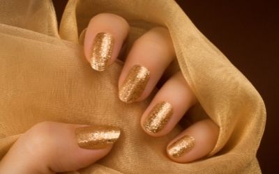 Golden Nail Design