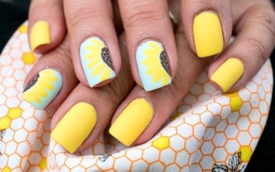 Sunflower Nails