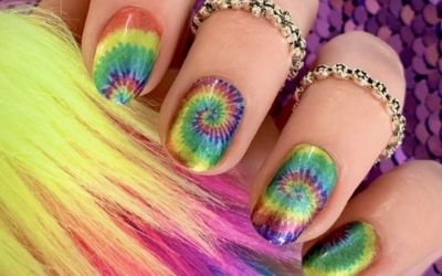 Tie Dye Nails