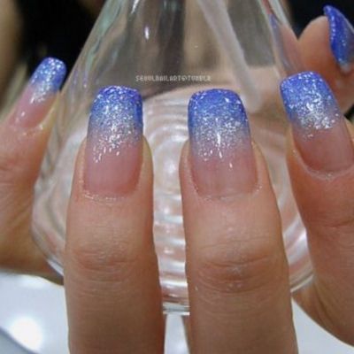 Blue Pretty Nails