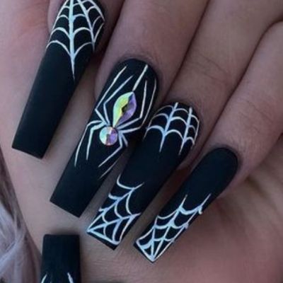 Witchy Spider Nail Designs