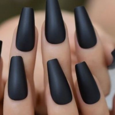 Black Coffin Nails