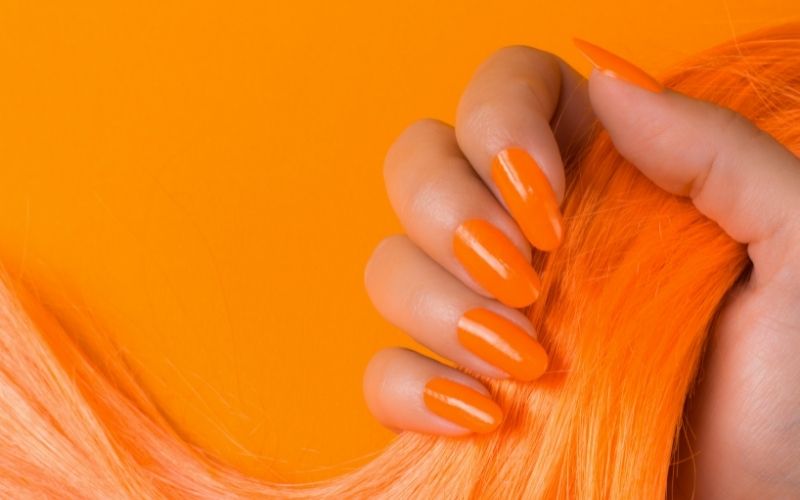 Orange Nails