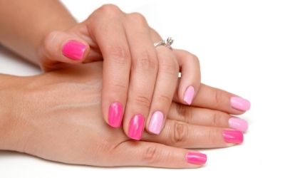 Short Pink Acrylic Nails