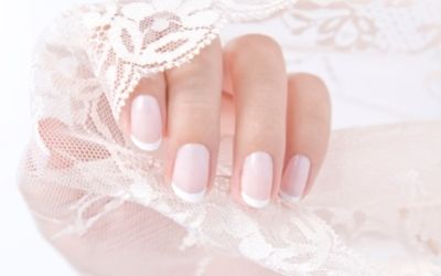 Simple Wedding Nails