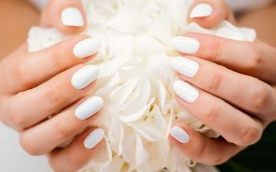 White Acrylic Nails