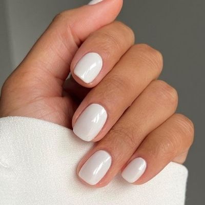 Gortin Matte Fakes Nails Short Press on Nails White Square Pure Color False  Nails Full Cover Acrylic Nails Art Nails for Women 24 Pcs : Buy Online at  Best Price in KSA -