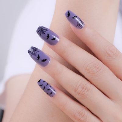 Bat Print Nails