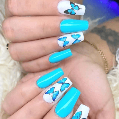 Butterfly Neutral Touch Nails