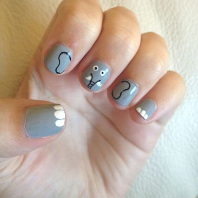 Elephant Print Nails