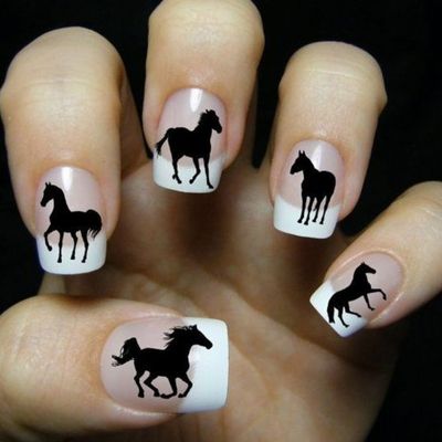 Horse Print Nails