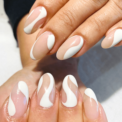 Nude Negative Space Nails