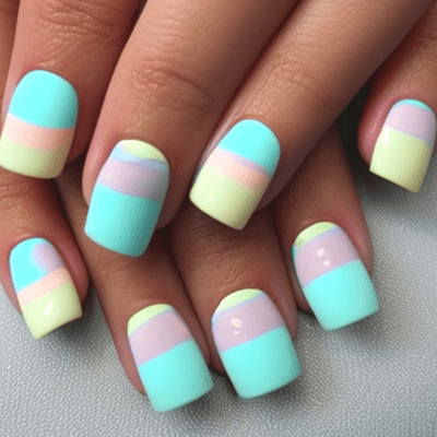 Pastel Abstract Nails