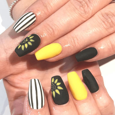 Sunflowers And Stripes