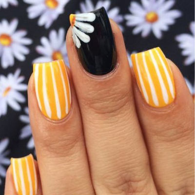 Yellow And White Stripes