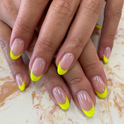 Yellow French Tips
