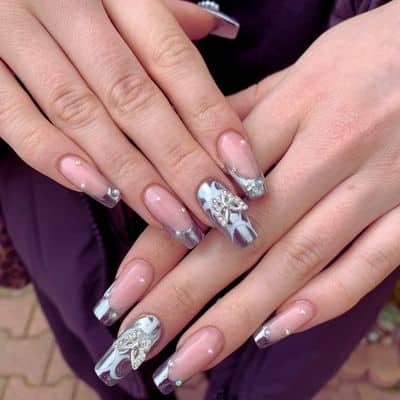 3D Rhinestone Accents