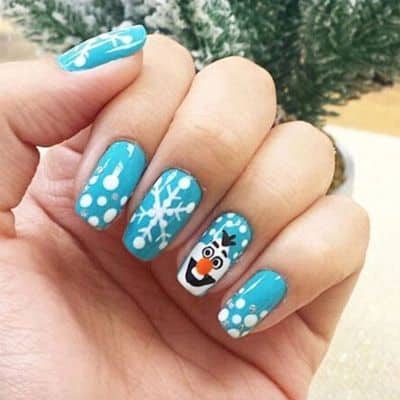 Frozen-Inspired Nails