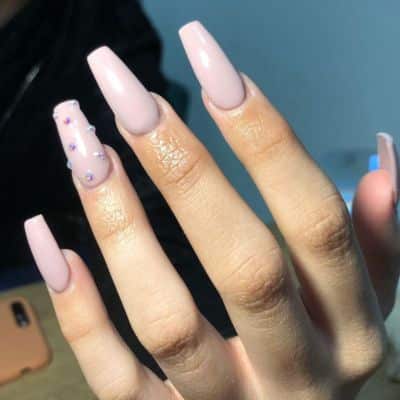 Lavender Blush Nails