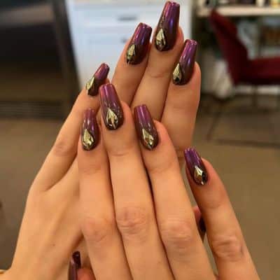 Magical Purple Nails