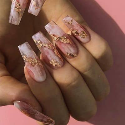 Princess-Touch Marble Nails