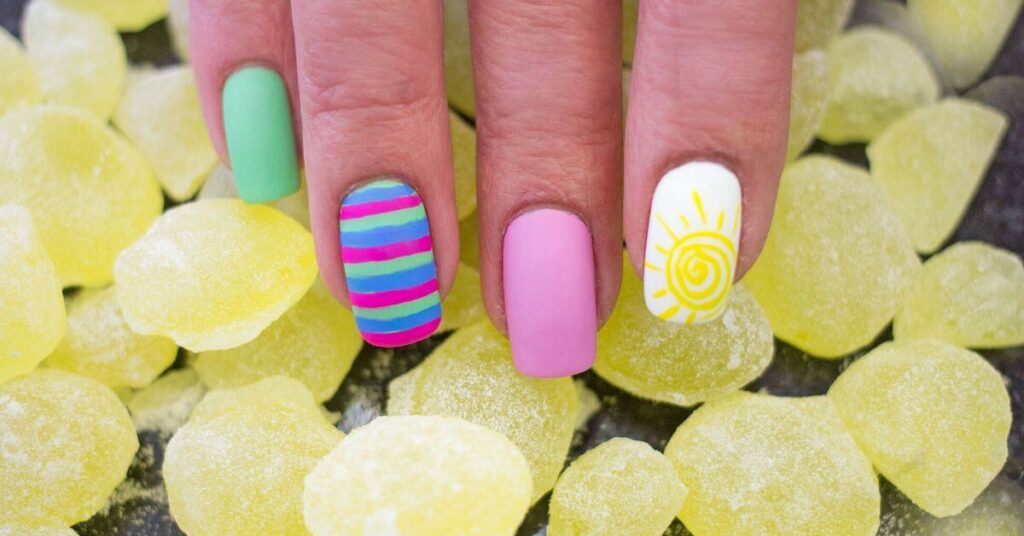 8. Bold and Colorful Nail Designs for Summer - wide 2