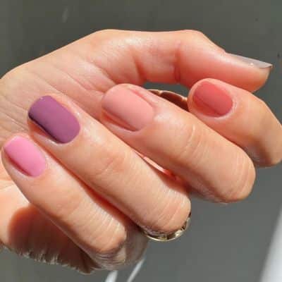 Summer Purple Nails