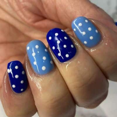 Gel Polka Dots Nails