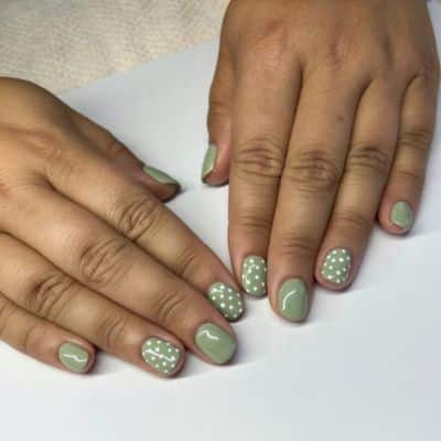 Minimalist Bliss Polka Dot Nails