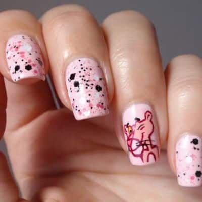 Pink Panther Nails