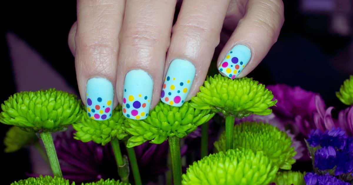 5. Polka Dot Nail Design in Pastel Shades - wide 5