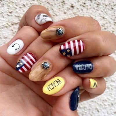Unique Patriotic Nail Designs