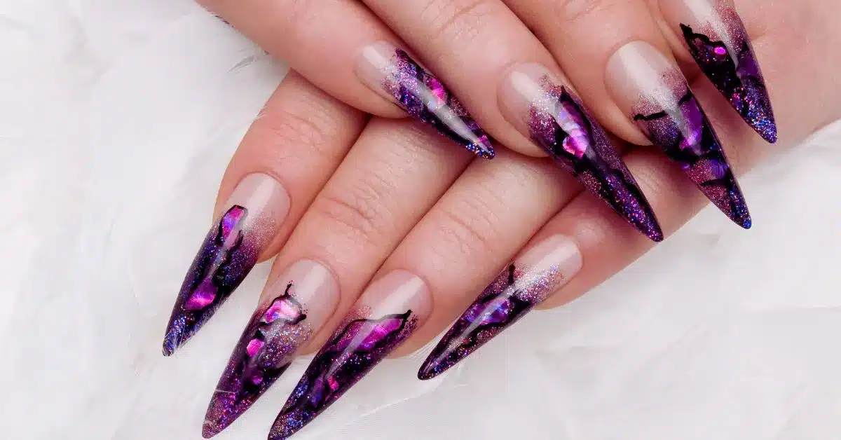 stiletto nail designs