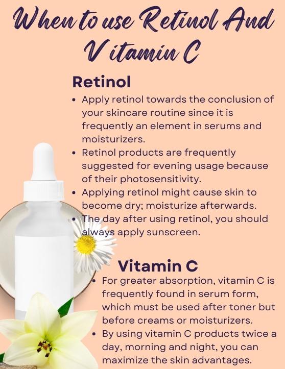 When to use retinol and vitamin C